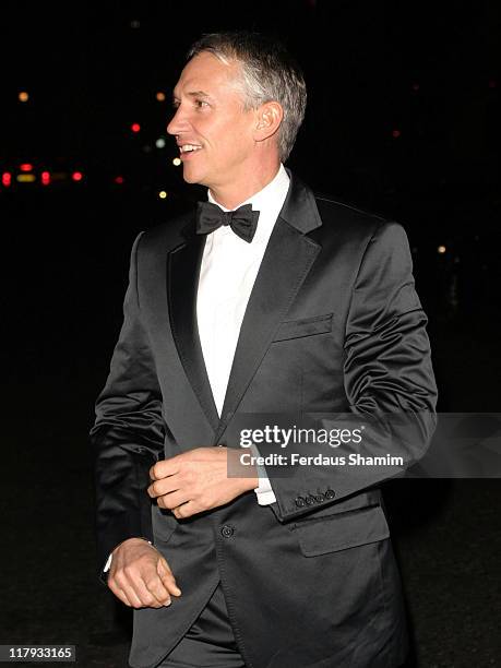 Gary Lineker during Arsenal Coach Arsene Wenger Receives the FWA Tribute Award - Arrivals at The Savoy in London, Great Britain.