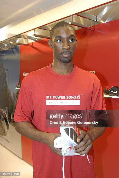 Ben Gordon during Star Athletes Converge on Niketown for Retail Debut of Nike + iPod Sports Kit - July 13, 2006 at Niketown in New York City, New...