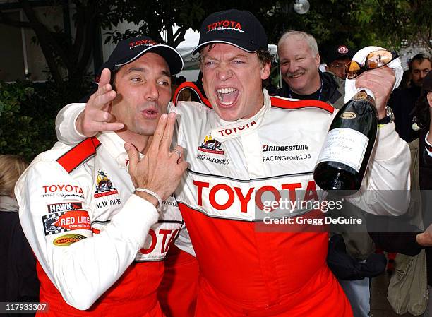 Max Papis and Chris McDonald during 28th Annual Toyota Pro/Celebrity Race - Race Day at Streets of Long Beach in Long Beach, California, United...