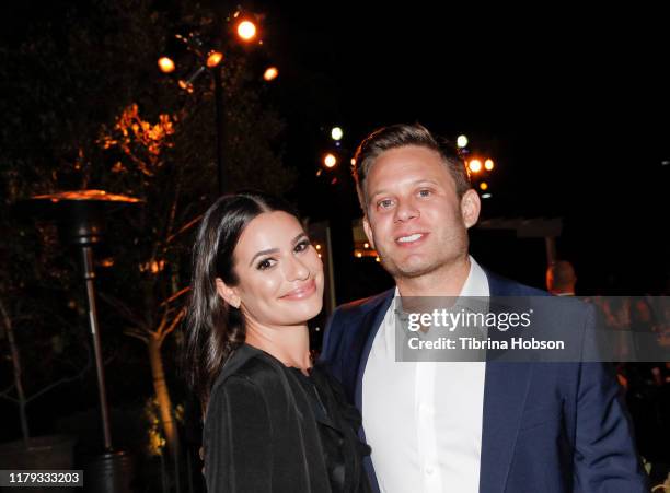 Lea Michele and Zandy Reich attend the Family Equality Los Angeles Impact Awards 2019 at a Private Residence on October 05, 2019 in Los Angeles,...