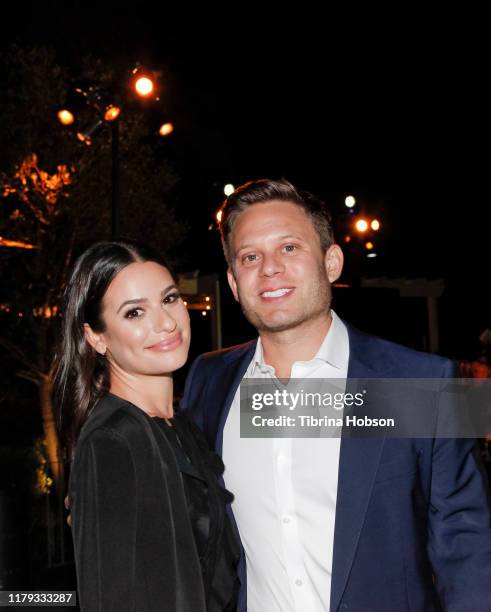 Lea Michele and Zandy Reich attend the Family Equality Los Angeles Impact Awards 2019 at a Private Residence on October 05, 2019 in Los Angeles,...