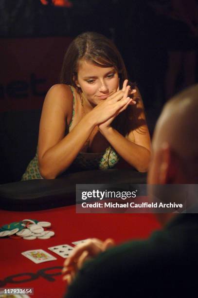 Amber Brkich during bodog.net Salute to the Troops Charity Event Benefitting Military Charity Fisher House Foundation - Poker Tournament at Kahala...