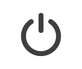 Power Button. Vector illustration. on white background