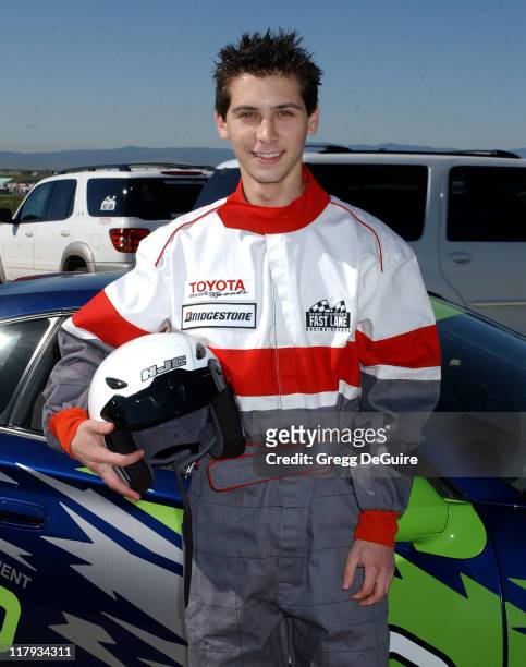 Justin Berfield during 2005 Toyota Pro/Celebrity Race Driver Training at Willow Springs International Raceway in Rosamond, California, United States.