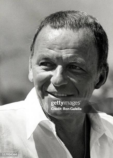 Frank Sinatra during Chuck Connors 3rd Annual Charity Invitational Golf Tournament Dinner Party at Palm Springs Raquet Club in Palm Springs,...