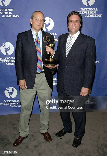 Fred Gaudelli and Drew Esocoff during 26th Annual Sports Emmy Awards - Press Room at Frederick P. Rose Hall at Jazz at Lincoln Center in New York...