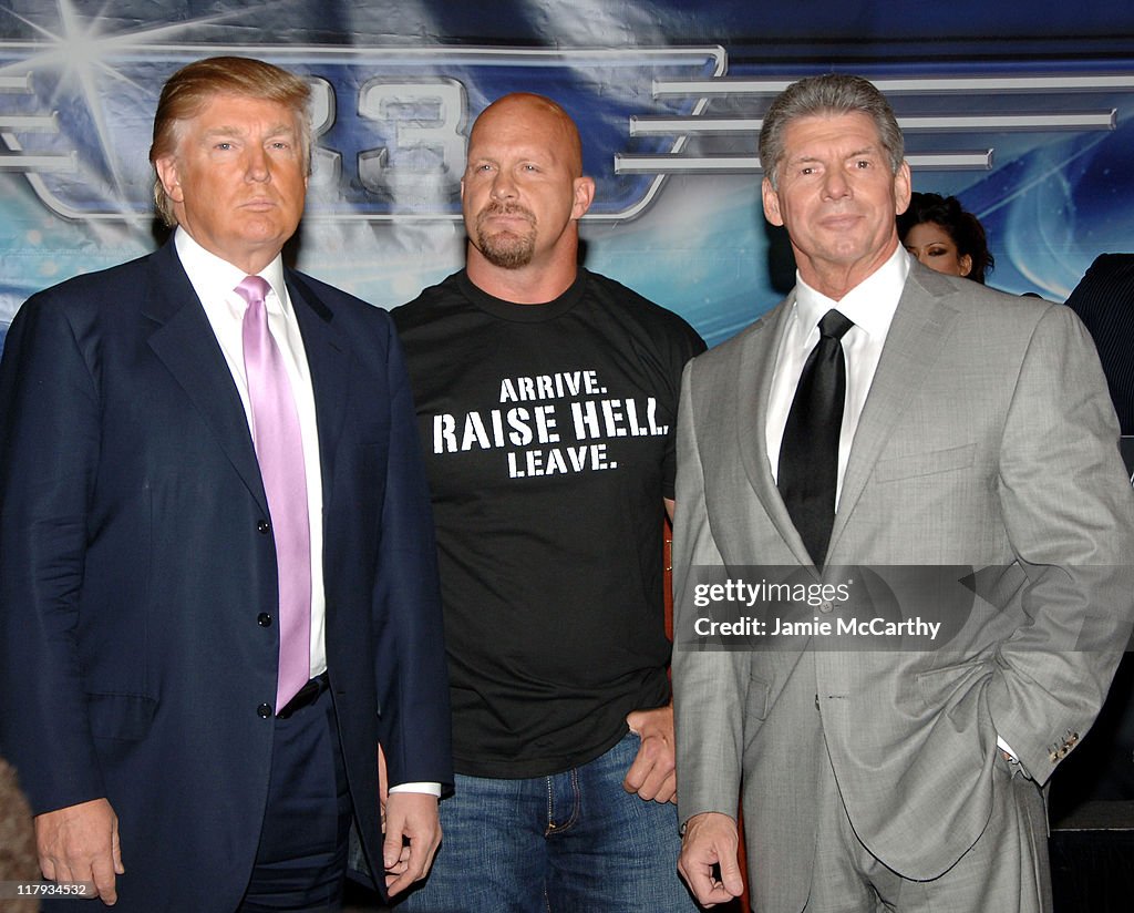 Donald Trump and WWE News Conference for WrestleMania  23 - March 28, 2007