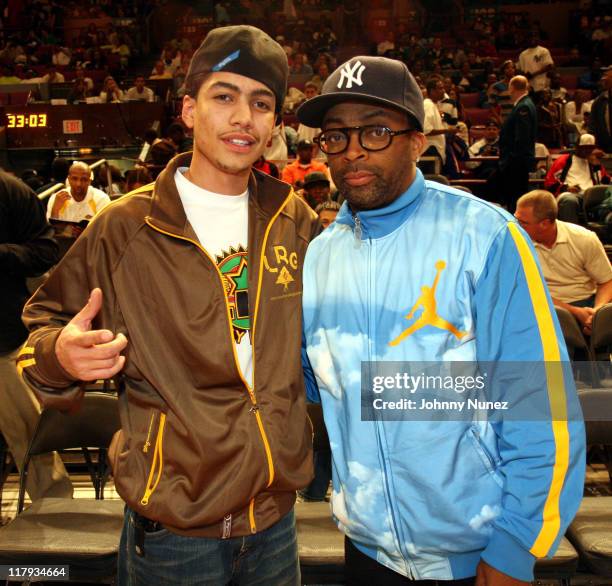 Rick Gonzalez and Spike Lee during the Brand Jordan All-American Game at Madison square Garden, New York on April 21, 2007.