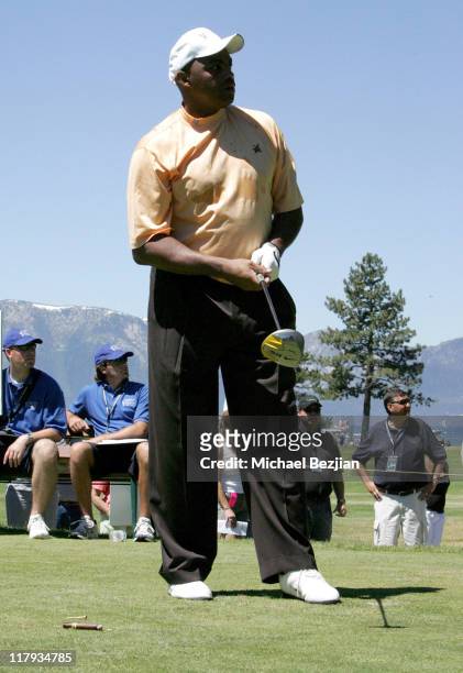 Charles Barkley during American Century Celebrity Golf Championship - July 16, 2006 at Edgewood Tahoe Golf Course in Lake Tahoe, California, United...