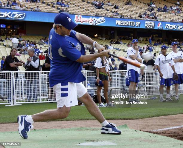 Hockey star Luc Robitaille during Hollywood Stars Night Saturday, June 9, 2007 prior to Los Angeles Dodgers vs Toronto Blue Jays at Dodger Stadium in...