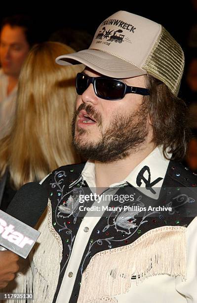 Jack Black during 1st Annual Palms Casino Royale to Benefit The Lakers Youth Foundation at Santa Monica's Barker Hangar in Santa Monica, United...