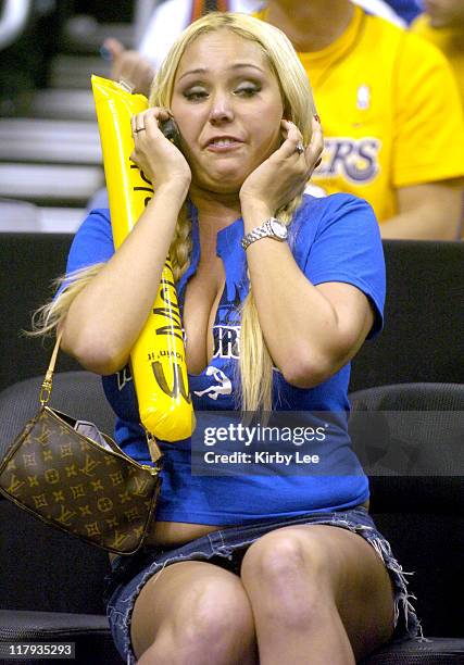 Mary Carey at Los Angeles Lakers' game against the Phoenix Suns at the Staples Center in Los Angeles, Calif. On Wednesday, Dec. 8, 2004.