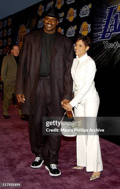 Shaquille O'Neal and wife Shaunie during 1st Annual Palms Casino Royale to Benefit The Lakers Youth Foundation at Santa Monica's Barker Hangar in...