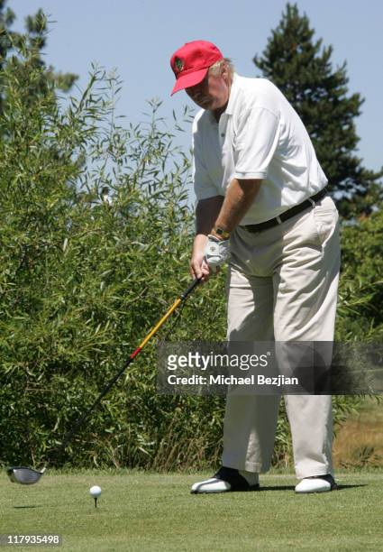 Donald Trump during American Century Celebrity Golf Championship - July 16, 2006 at Edgewood Tahoe Golf Course in Lake Tahoe, California, United...