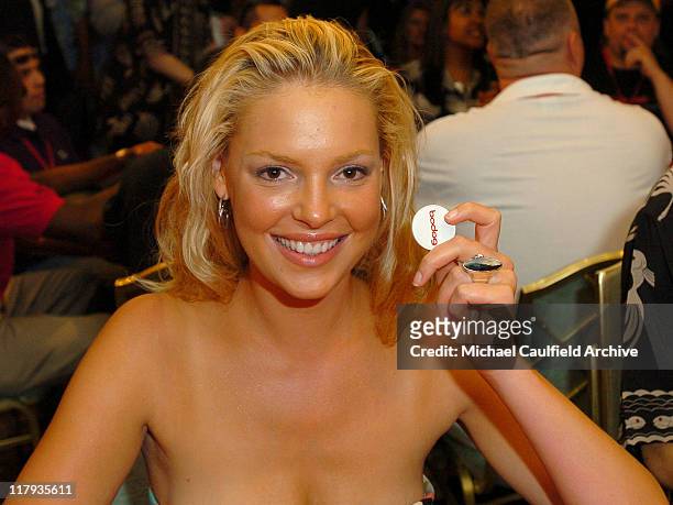Katherine Heigl during bodog.net Salute to the Troops Charity Event Benefitting Military Charity Fisher House Foundation - Poker Tournament at Kahala...