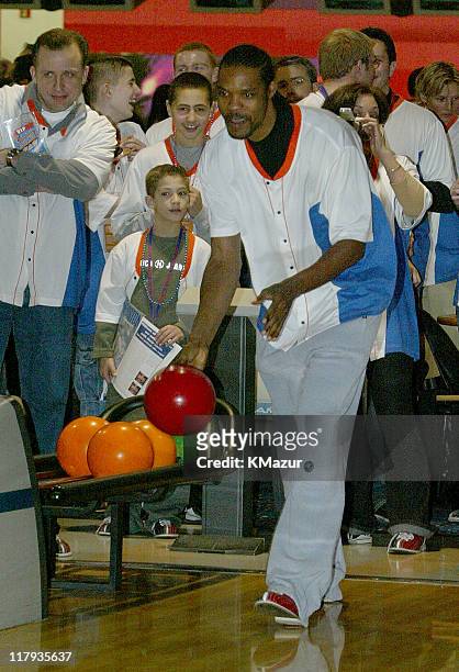 Latrell Sprewell during Knicks Bowl 3 at Chelsea Piers in New York City, New York, United States.