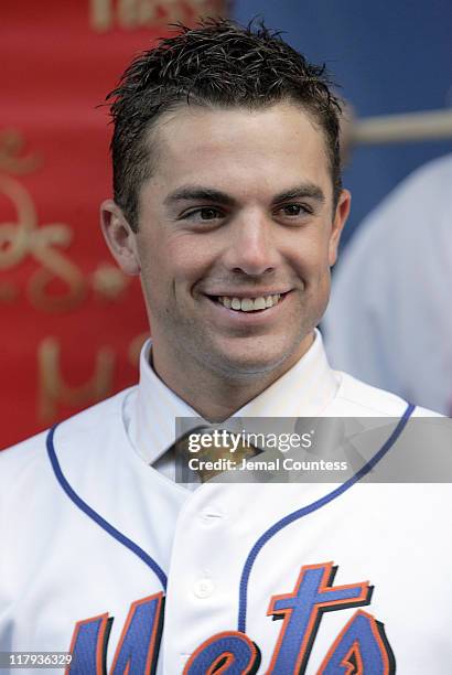 David Wright during David Wright Attends the Unveiling of his Wax Figure at Madame Tussauds New York at Madame Tussauds in New York City, New York,...