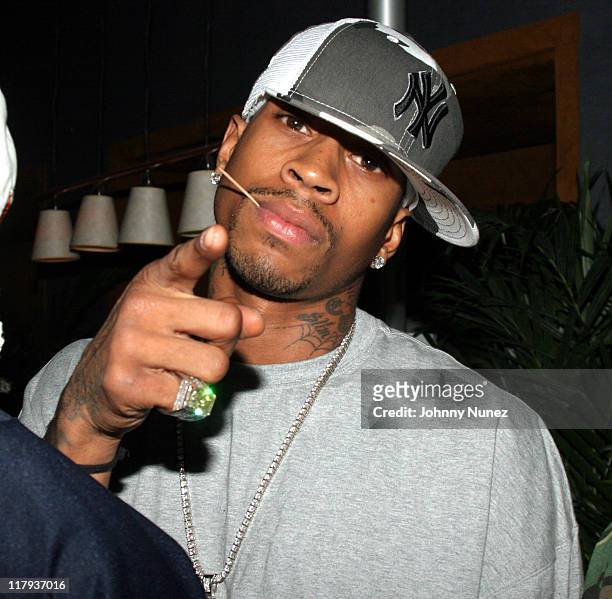 Allen Iverson during Alex Rodriguez's Surprise 30th Birthday Party at The 40/40 Club at 40/40 Club in New York, New York, United States.