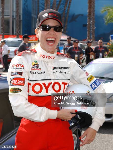 Andrea Parker during 28th Annual Toyota Pro/Celebrity Race - Qualifying Day at Streets of Long Beach in Long Beach, California, United States.