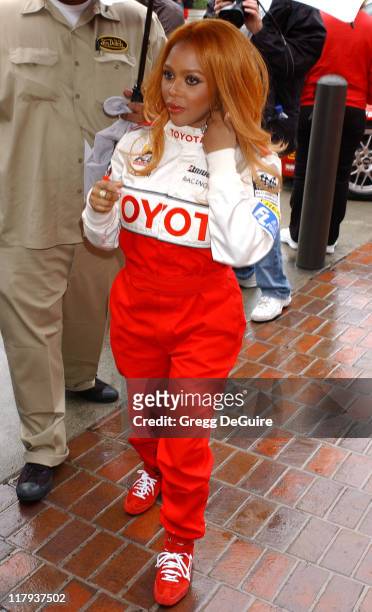 Lil' Kim during 28th Annual Toyota Pro/Celebrity Race - Race Day at Streets of Long Beach in Long Beach, California, United States.