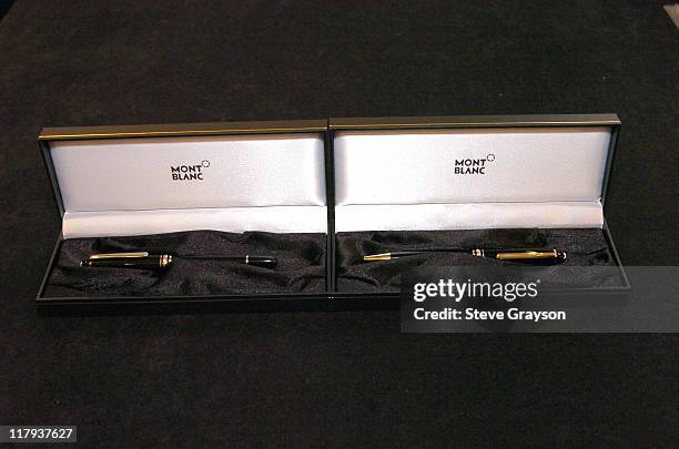 Mont Blanc pens used to sign the deal will be auctioned off for charity.