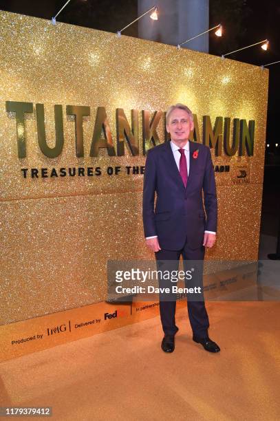 Philip Hammond attends the official opening gala of 'TUTANKHAMUN: Treasures of the Golden Pharaoh' produced by IMG and the Ministry of Antiquities at...