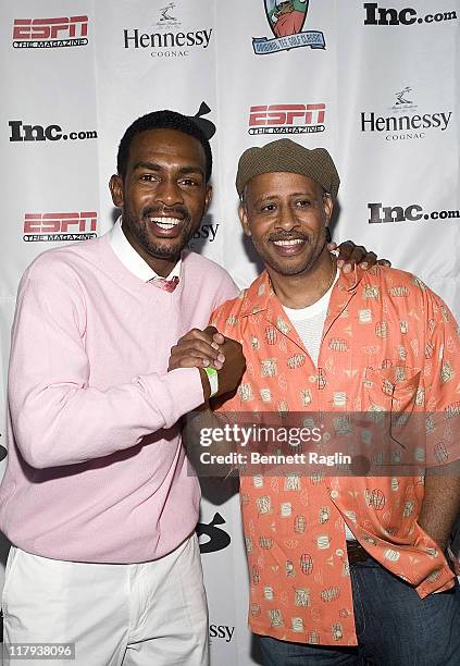 Bill Bellamy and Ruben Santiago-Hudson during the 8th Annual Original Tee Golf Classic Celebrating Dr. Charles L. Sifford, at the Wild Turkey Golf...