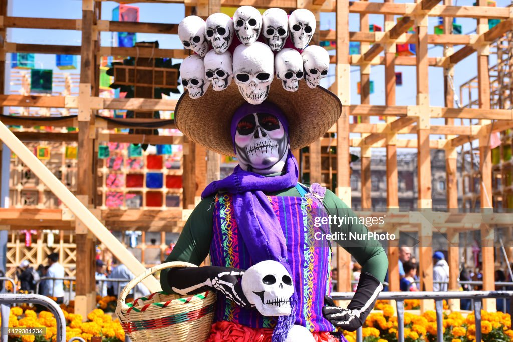 Mega Offering Of Dia De Muertos In Mexico City