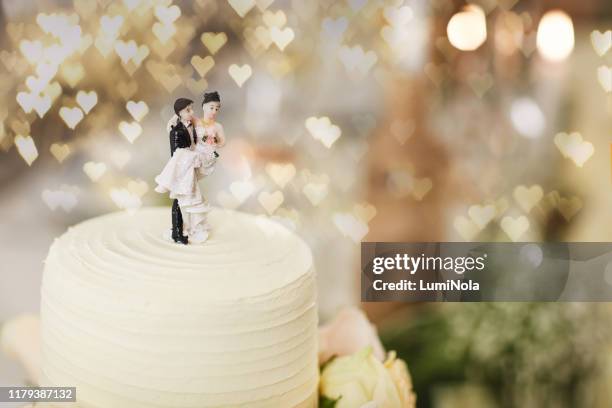 nothing tops a day like this - wedding cakes stock pictures, royalty-free photos & images