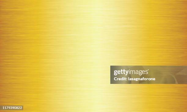 gold brushed metal texture abstract vector background - brushed steel stock illustrations