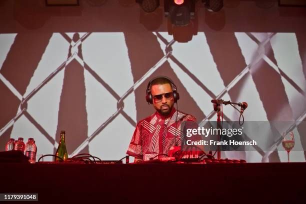 American rapper and DJ Madlib performs live on stage during a concert at the Astra on November 1, 2019 in Berlin, Germany.