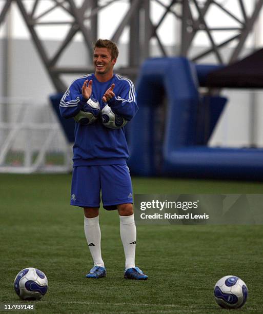 David Beckham's new Book launch 'Making It Real' held at the Beckham Academy in London, Monday Sept. 18, 2006.