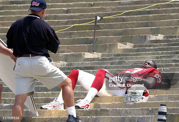 Bethel Johnson, Arizona Cardnials during Reebok NFL Players Rookie Premiere Presented by 989 Sports at LA Coliseum in Los Angeles, California, United...