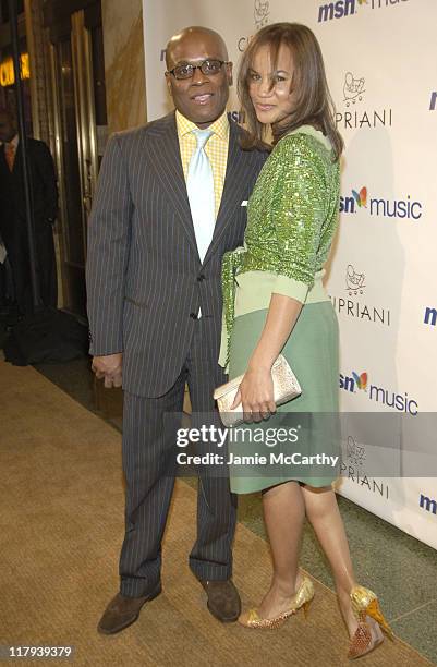 Reid and Erica Reid during Mariah Carey Celebrates the Release of Her Album "The Emancipation of Mimi" and its Debut at at Cipriani in New York City,...