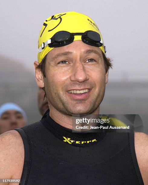 David Duchovny during 16th Annual Nautica Malibu Triathlon to Benefit the Elizabeth Glaser Pediatric AIDS Foundation at Zuma Beach in Malibu,...