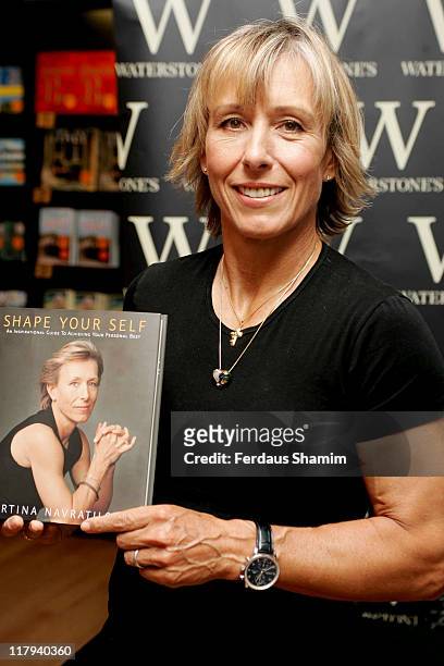 Martina Navratilova during Martina Navratilova Book Signing for "Shape Yourself" at Waterstone's in London - July 11, 2006 at Waterstones london in...