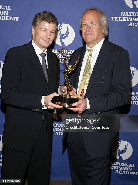 David Weal and Dick Ebersol during 26th Annual Sports Emmy Awards - Press Room at Frederick P. Rose Hall at Jazz at Lincoln Center in New York City,...