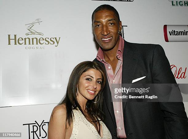 Scottie Pippen and wife Larsa during 2007 NBA All-Star in Las Vegas - ESPN After Dark Party Sponsor by Hennessy at Tryst at the Wynn in Las Vegas,...