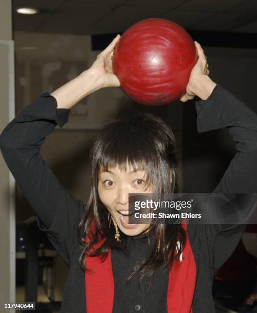 Irina Pantaeva during Second Stage Celebrity Bowling at Leisure Time Bowling Lanes in New York, NY, United States.