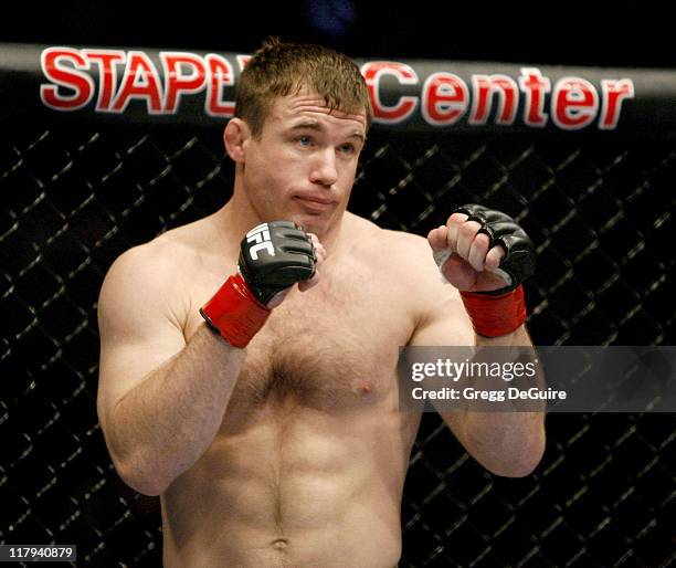 Matt Hughes, winner of UFC 60 during Celebrities Attend Ultimate Fighting Championship 60 - Hughes vs. Gracie at Staples Center in Los Angeles,...