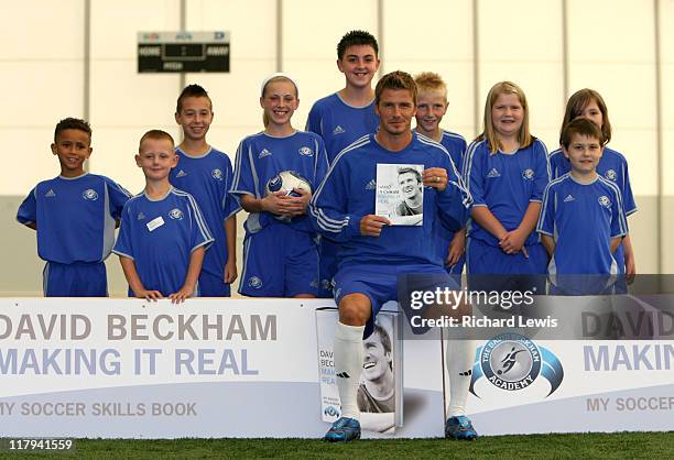 David Beckham's new Book launch 'Making It Real' held at the Beckham Academy in London, Monday Sept. 18, 2006.