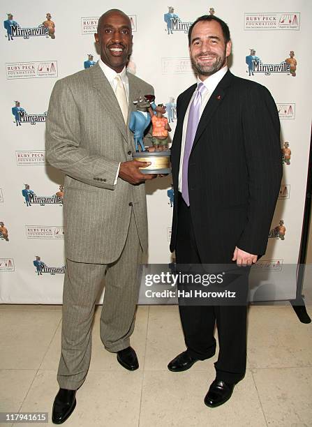 Trent Tucker and Todd Harrison during Minyanville Multimedia Honors Trent Tucker at Country Restaurant in New York City, New York, United States.