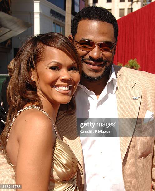 Jerome Bettis and wife Trameka Bettis during 2006 ESPY Awards - Red Carpet at Kodak Theatre in Los Angeles, California, United States.