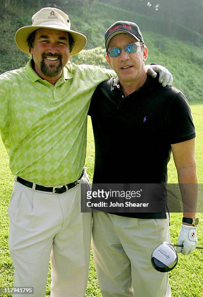 Tim Allen and Richard Karn during Golf Digest Celebrity Invitational to Benefit the Prostate Cancer Foundation at Riviera Country Club in Pacific...