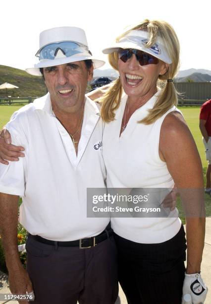 Alice Cooper & Susan Anton during The 2002 ESPY Awards Celebrity Golf Classic at Lost Canyon Golf Club in Simi Valley, California, United States.