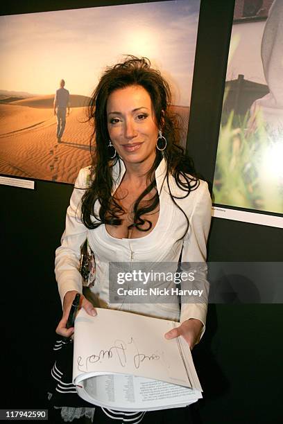 Nancy Dell'Olio during The Other Side of Football Exhibition - Inside at The Marquee in London, Great Britain.