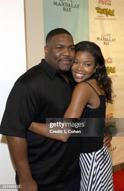 Gabrielle Union & Chris Howard during Coca Cola Presents Tiger Jam VI Benefitting Tiger Woods Foundation-Arrivals & Concert at Mandalay Bay Events...