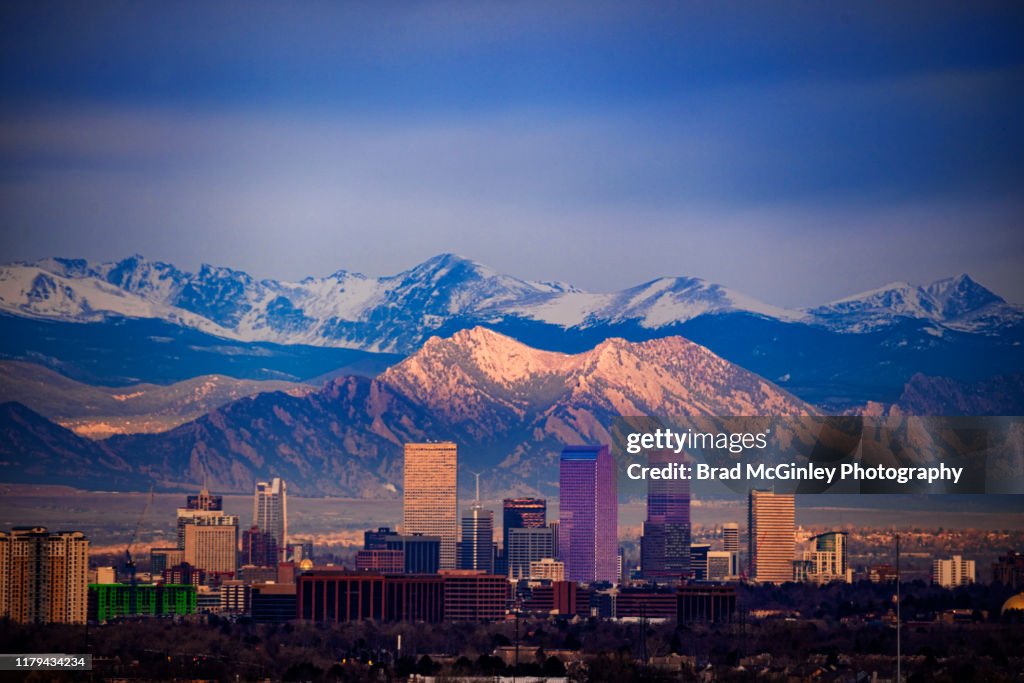 Denver and the Flatirons