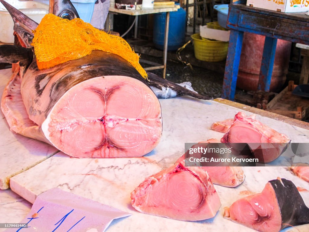 Swordfish at Palermo Fist market, Sicily