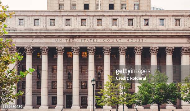 court house neoclassical building in lower manhattan - courthouse 個照片及圖片檔